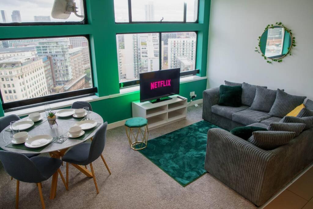 Manchester City Centre Apartment, Skyline View 外观 照片